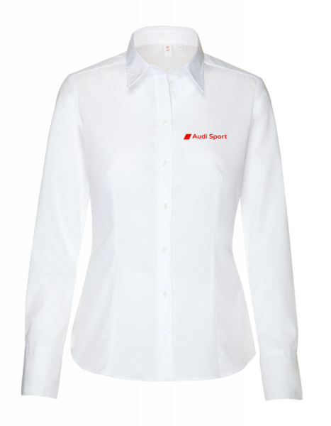 Audi Sport long-sleeve Blouse, modern, white