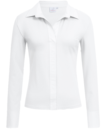 Damen Shirtbluse Casual regular, langarm, weiß