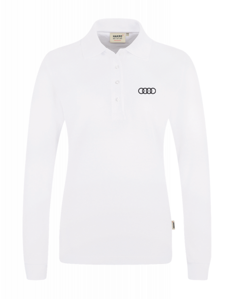 Women Long-Sleeve Polo, white