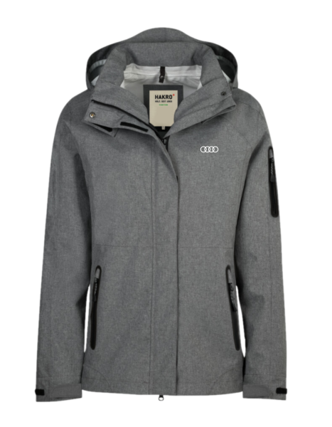 Damen Hardshelljacke, graumeliert