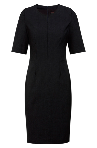 Damen Etui-Kleid, regular, schwarz