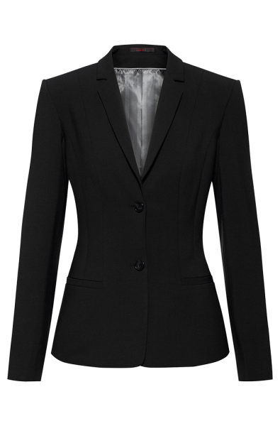 Damen Blazer, Premium, regular, schwarz