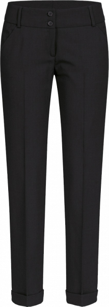 Women trousers, Premium, slim fit, low rise, black