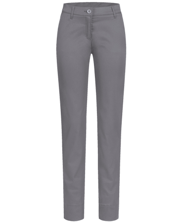 Damen Chino, regular, grau