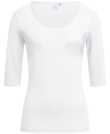 Damen Shirt, Casual, regular, kurzarm, weiß