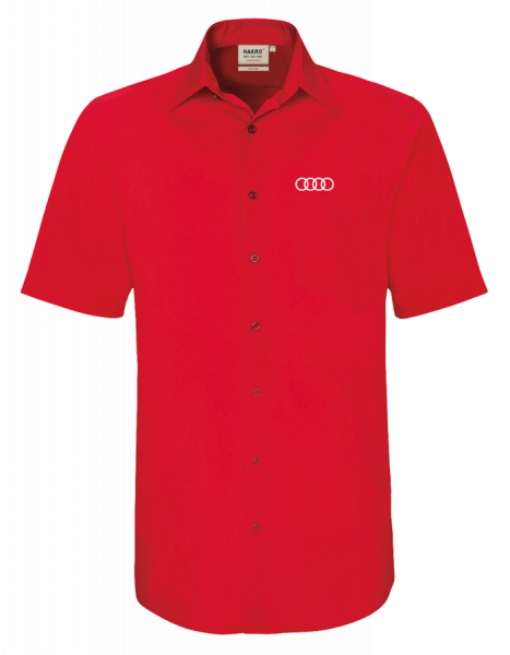 Herren Kurzarmhemd, rot