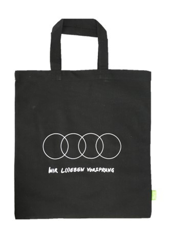 AUDI Stoff Tragetasche, schwarz