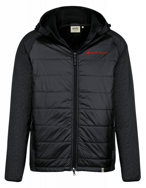 Audi Sport Herren Hybridjacke, schwarz