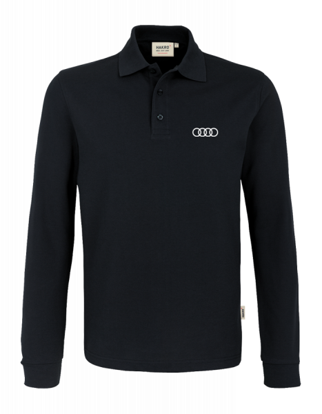 Men´s Long-Sleeve Polo, black