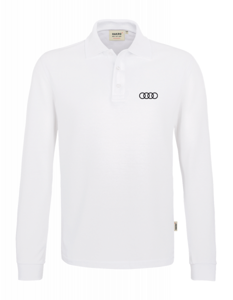 Men´s Long-Sleeve Polo, white