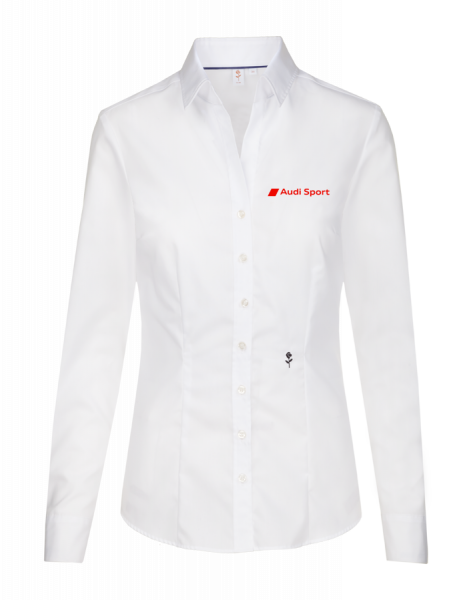 Audi Sport long-sleeve Blouse, slim, white