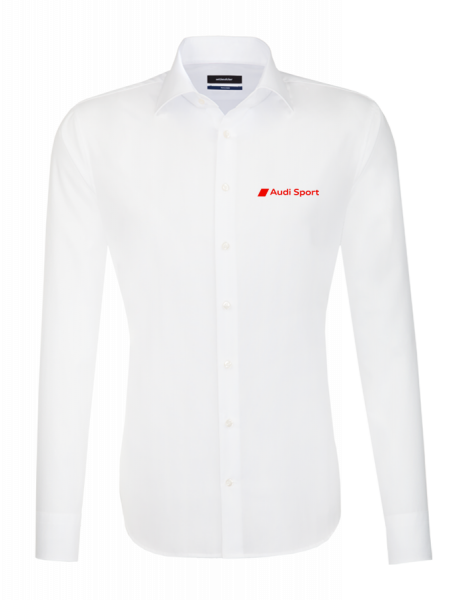 Audi Sport long-sleeve Shirt, shaped, white