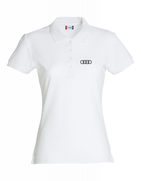 Damen Polo, Classic, weiß